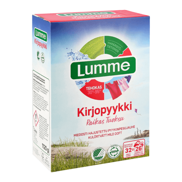 Kirjopyykki pyykinpesujauhe